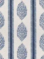 Chappana Blue and White Fabric WTG-265600 by Thibaut Fabrics for sale at Wallpapers To Go