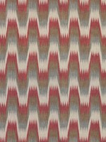 Stockholm Chevron Red and Grey Fabric WTG-265604 by Thibaut Fabrics for sale at Wallpapers To Go