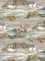 Morning Gallop Grey Sand Wallpaper WTG-267032 by Mulberry Home Wallpaper for sale at Wallpapers To Go