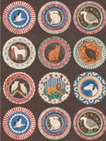 Robinas Dinner Party Cocoa Wallpaper WTG-268727 by G P & J Baker Wallpaper for sale at Wallpapers To Go