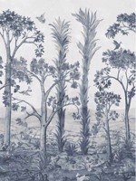 Tall Trees Delft Blue Wallpaper WTG-268750 by G P & J Baker Wallpaper for sale at Wallpapers To Go