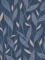 Dancing Leaves Trail Blue Wallpaper WTG-272271 by Veer Decor Wallpaper for sale at Wallpapers To Go