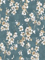 Blossom Reveries Green Wallpaper WTG-272283 by Veer Decor Wallpaper for sale at Wallpapers To Go
