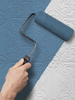 Paintable wallpaper add texture and sophistication to a room
