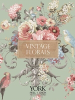 Vintage Florals Peel and Stick Wallpaper