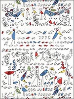 Aviary Multi on White Wallpaper 2705511 by Schumacher Wallpaper for sale at Wallpapers To Go